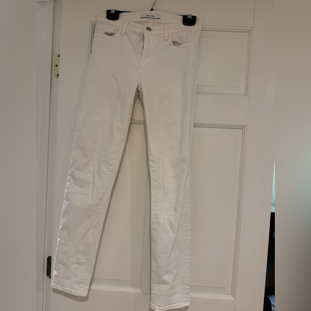 J Brand Womens White Skinny Jeans